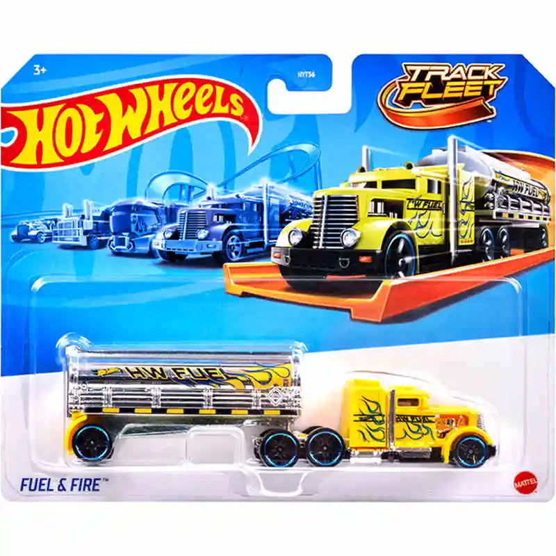 New Hot Wheels Transformers HYT56 Transformerstrack Fleet Optimus Prime Ultra Magnus Volvo 240 Drift 1/64diecast Car Model Toys