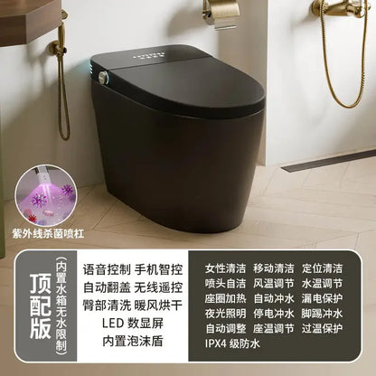 BJ C Retro Red Color Light Smart Toilet Fully Automatic Integrated Household Without Water Pressure Limit New Electric Toilet
