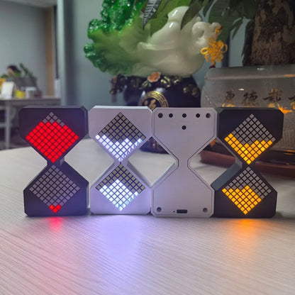 Cyber Style LED Electronic Hourglass with Gravity Sensing 1-30 Min Timer DIY Digital Sand Clock Technology Sense Decompress