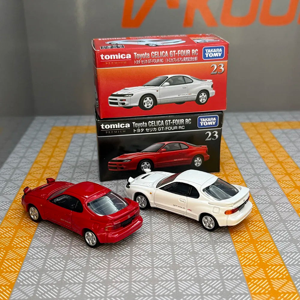 Original Takara Tomy Tomica Premium 23 Toyota Celica GT-FOUR RC Diecast Alloy Mini Car Model Collectible Toy Gift For Kids Boys
