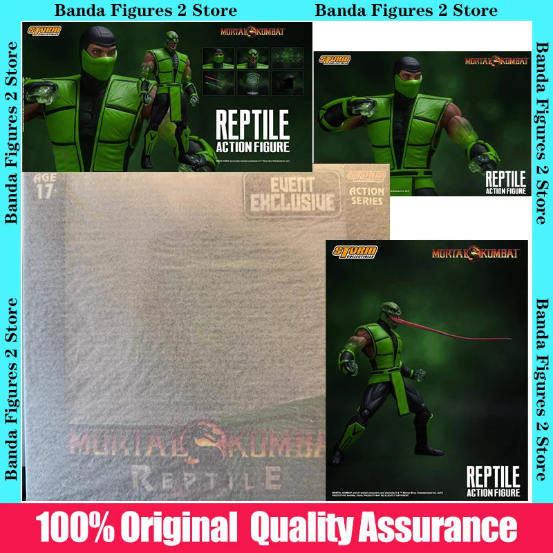 100% Original Box Storm Collectibles Mortal Kombat VS Series Reptile 1/12 Scale BBTS Transparent Arm In Stock Anime Figure Model