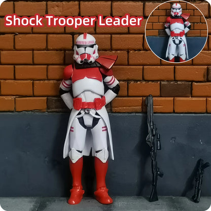 Star Wars 3.75 Inch Trooper 1/18 Shock Coruscant Guard Kamino Clone Sergeant Hound Fox Action Figure Toys Model Loose