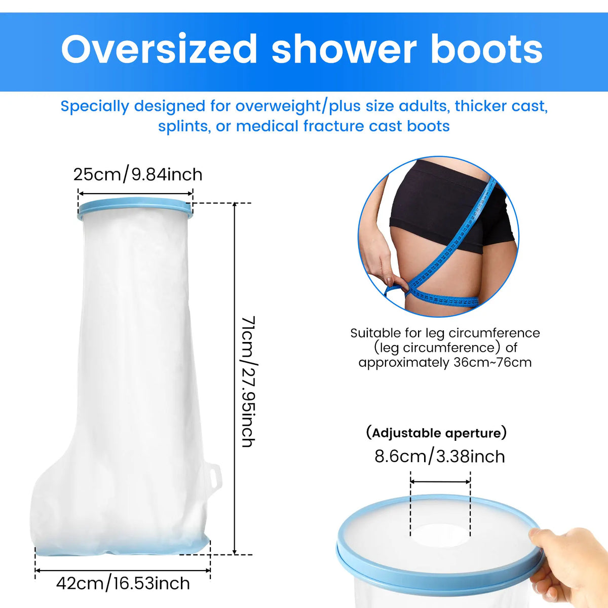 Arm Shower Cover Waterproof Cast Cover Adult Sealed Cast Bandage Protector Wound Fracture Leg Foot Arm Hand Bath Protective