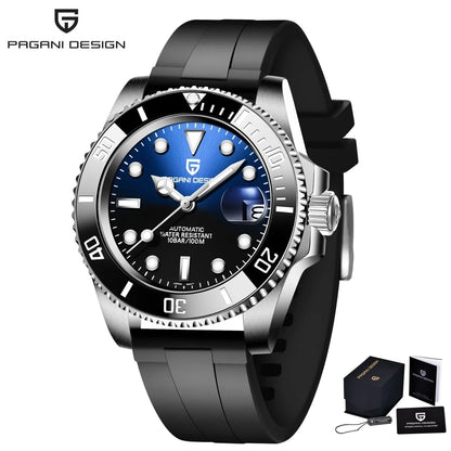 PAGANI Design 2026 New Men's Automatic Mechanical Watch 8215 40mm Stainless Steel Sapphire Glass Waterproof Reloj Hombre