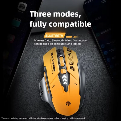Inphic A9 V2 Wireless Gaming Mouse 12800DPI Rechargeable Ergonomic Bluetooth Compatible  Low‑Noise Mouse For PC Laptop Computer