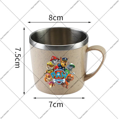 Paw Patrol Portable Stainless Steel Coffee Mug Chase Skye Cartoon Anime Pattern Printed Water Cup Household Couples Milk Cups
