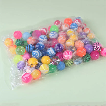 10/20/30pcs Mini Bouncy Ball Children Indoor Outdoor Elastic Jump Balls Toys Float Ball Egg Twisting Machine Toy for Kids TMZ