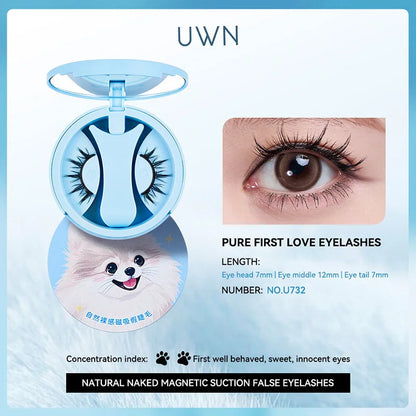 BQI magnetic adhesive false eyelashes are easy to wear and can be removed at any time. They give you natural-looking eyelashes.