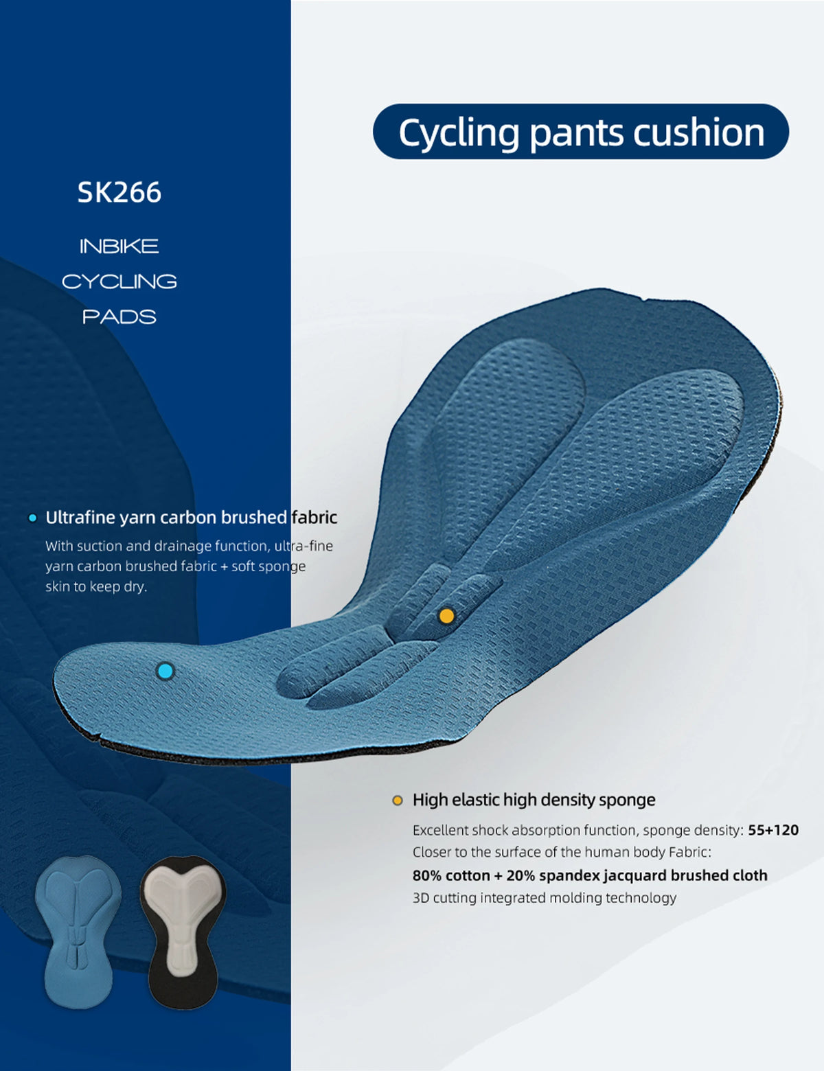 INBIKE New Summer Cycling Bibs Women Padded Bike Shorts Biking Pants for Bicycle Pants Breathable Quick-Dry MTB Cycling Clothing