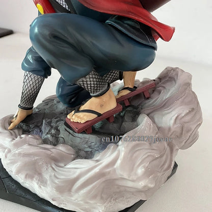 GK Naruto Jiraiya Action Figure Anime Shippuden Ninja Hama Sennin Statue With Shima Fukasaku Frog Toy Model Toy Collectible Gift
