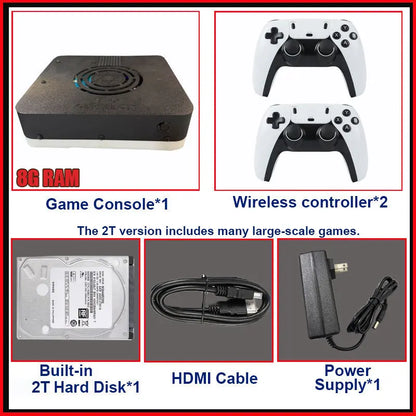 New Super Game Console X3 500G HDD 70000+Games I3-3110M For Wii PS2 N64 PSP GameCube N64 Plug and Play on TV
