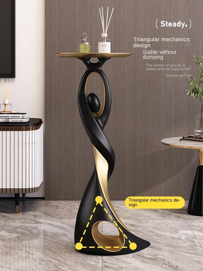 Creative Designer Furniture Home Decor Art Abstract Sofa Side Table Light Luxury Living Room Porch Decor Corner Table Storage