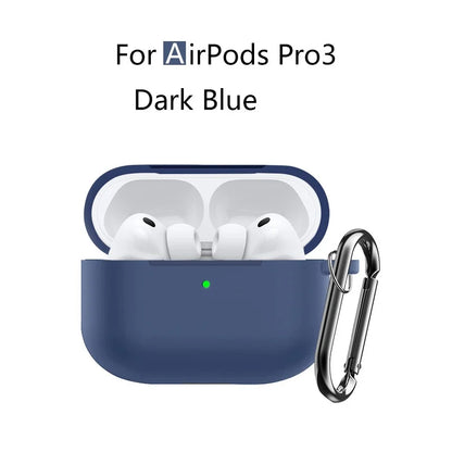 for AirPods Pro 3 Case with Cleaning Kit Soft Silicone Protective Cover for Apple AirPods Pro 3rd Generation Cases with Keychain
