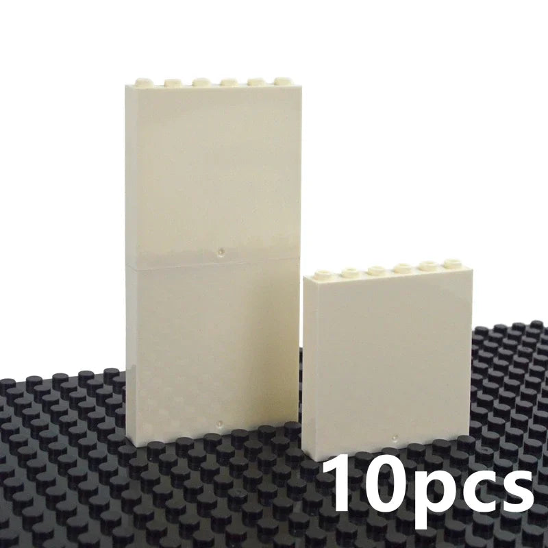 DIY Building Block 10pcs Door Window Frame Wall City 1x6x5 1*4x3 Glass Transparent Panel House Parts MOC Bricks 59350 59349 Toy