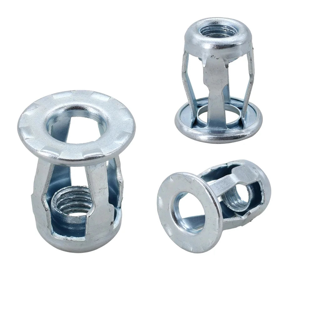 M4 M5 M6 Petal Rivet Nuts Carbon Steel Molly Jack Nut License Plate Fixing Metal Panel Clamp Lock Rivnut Screw Nut Kit Nutsert