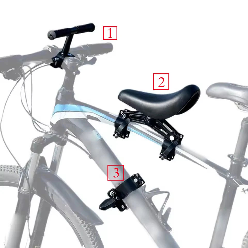 Bicycle Seats with Handlebars and Foot Pedals for Kids Children