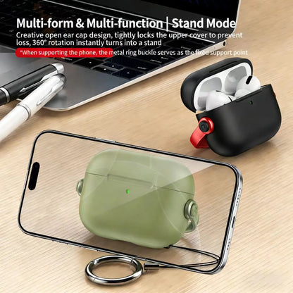 Protective Case for Apple Airpods Pro3 Pro2 Airpods 4 Wireless Bluetooth Earphone Cover Sleeve Headphone Case with Phone Holder