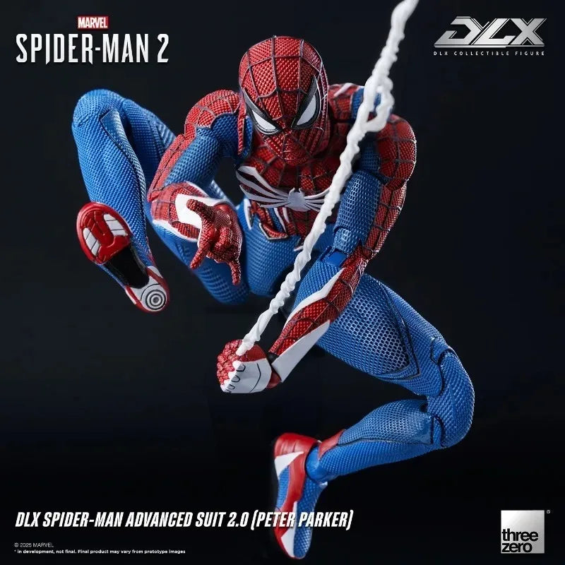 Pre-Order Threezero DLX Spider-Man Advanced Suit 2.0 1/12 Scale Articulated Figure - Marvel Recommended, Advanced Joints