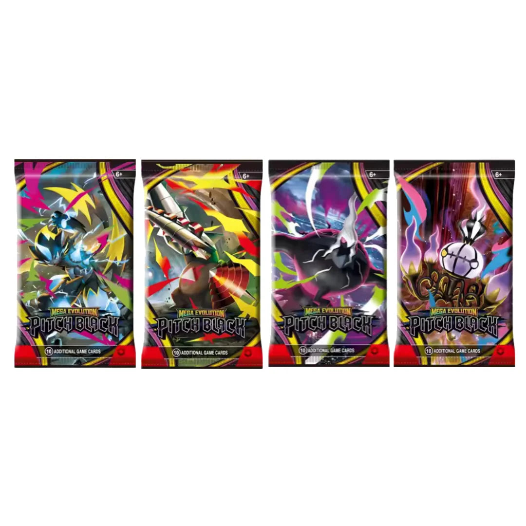 New Pokémon TCG Mega Evolution PITCH BLACK Booster Display Box -1-36 Packs Sealed English Version Game Collection Card Gift