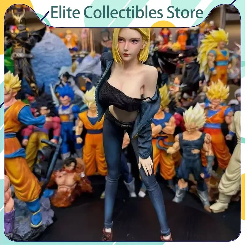 Android 18 Dragon Ball Z Anime Figure Android Statue Pvc Action Figures Desktop Ornament Collection Model Toys Gifts