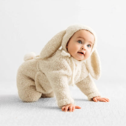 0-12 Months Baby Bunny  Rabbit Outfit Newborn Photography Props  Jumpers Baby Photo Shoot Clothing