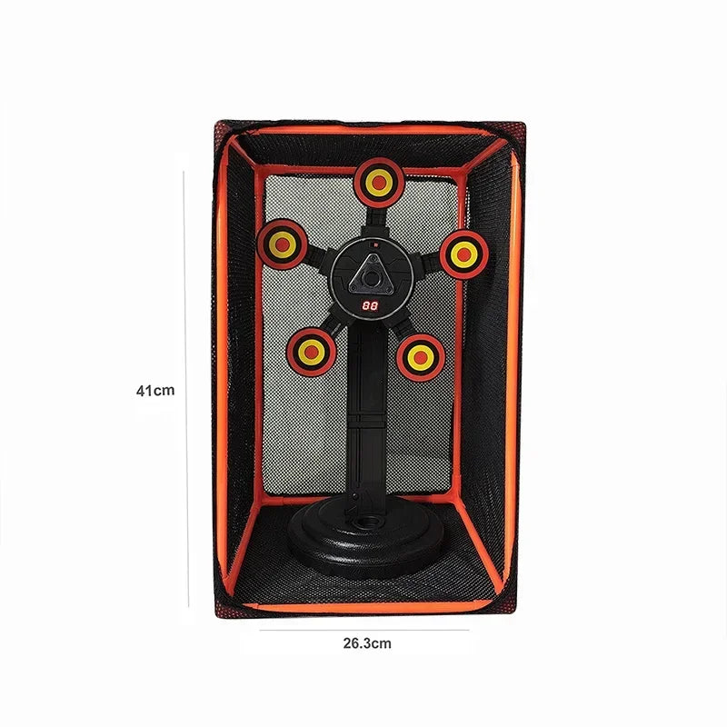 Targets For Nerf Guns Auto Reset Electric Shooting Target Accessories Kids Sound Light Shooting Game Toys High Precision Scoring