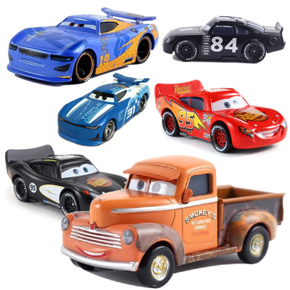 Cars 3 Doc Hudson Sally Mater Lightning McQueen Anime Model Alloy Cars 1:55 Metal Die Casting Racing Toys Child Birthday Gifts