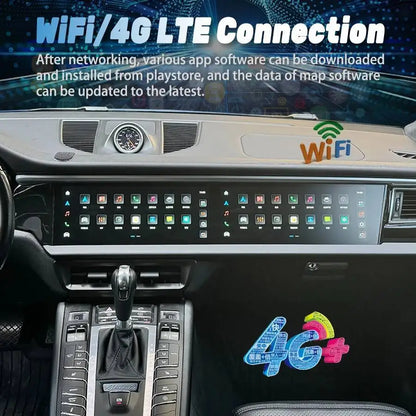 Android 2din Carplay For Porsche Macan 2011-2017 Navi Car GPS Dual Screen 256GB 12.3inch Auto Radio Multimedia Video Player HU