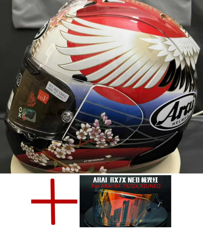 RX-7X RX7X Full Face Motorcycle Helmet, For Road Motorcycles And Racing Karts Protection Helmet Tsubasa,Capacete