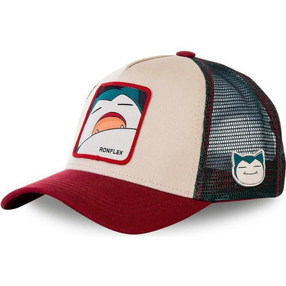 High Quality Anime Snapback Cute Cartoon Net Hats Ventilated Men and Women Baseball Cap Hip Hop Trucker Mesh Dad Hat