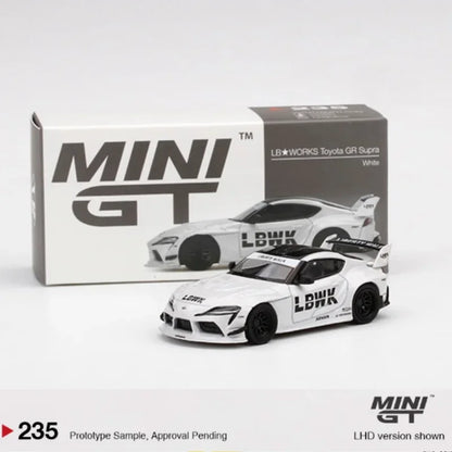 1:64 out-of-print wide-body version LBWORKS  GR Bull Devil Supra China Limited Edition 235 alloy die-cast car model, boys' toy