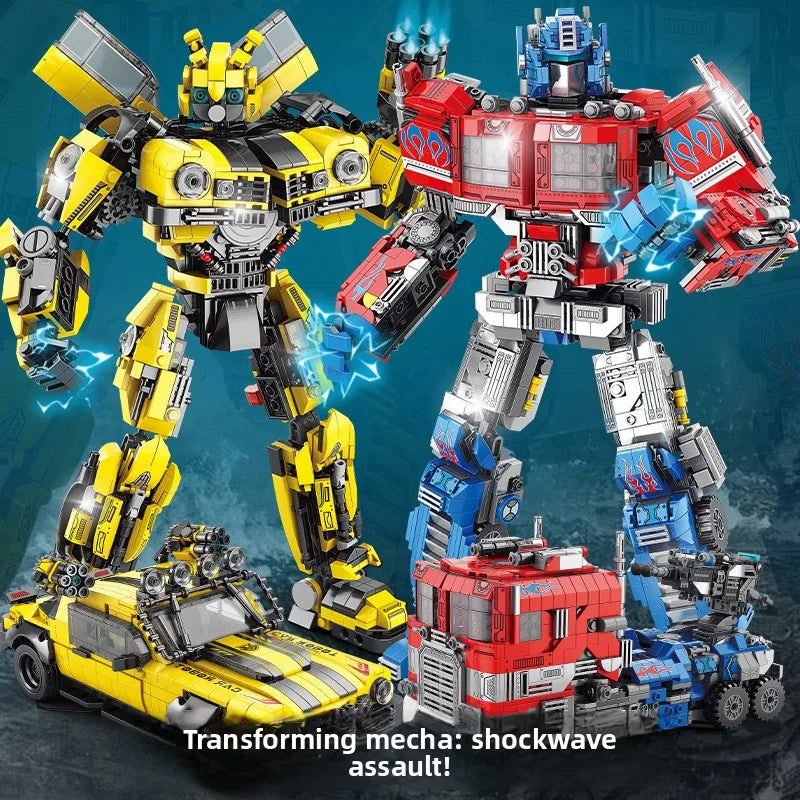 Transformers Deformation building blocks Mecha Car Robot bumble bee