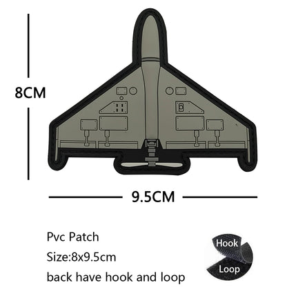 New Design High-Quality PVC Three-Dimensional BABAYAGA Pencil Grocope Soft Rubber Morale Armband Backpack With Hook Loop Patch