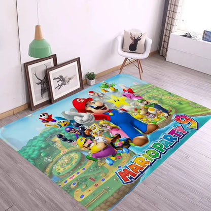 Game M-marioes Cartoon Bathroom Mat Anti-slip Absorb Water Long Strip Cushion Bedroon Mat Welcome Doormat