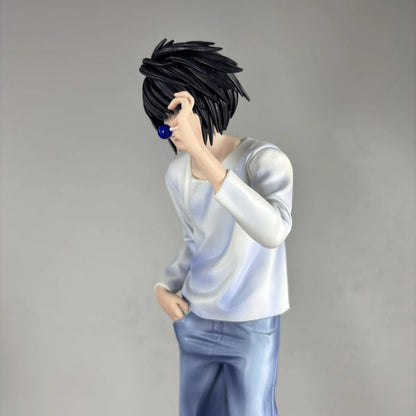 【C4 STUDIO】30cm/11.81 Inch Anime DEATH NOTE L Lawliet GK Figure Standing Statue Ornament Collectible Model Toy Gift