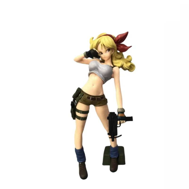 DBZ Anime Figurine Android Launch Bulma Camouflage Kawaii Sexy Bunny Girl VC Action Figures Model Collectible Toys
