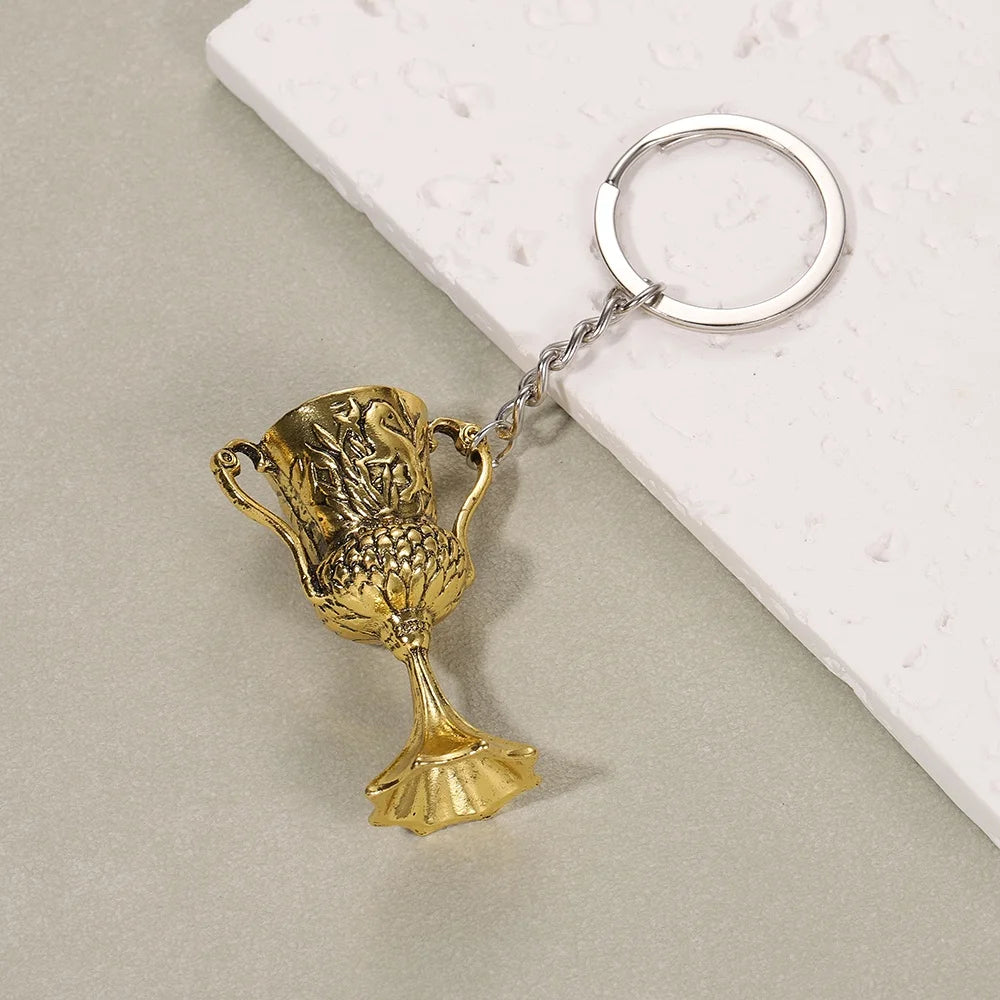 Horcruxes Retro Men's Holy Grail Necklace Accessories European and American Film Accessories God Cup Keychain