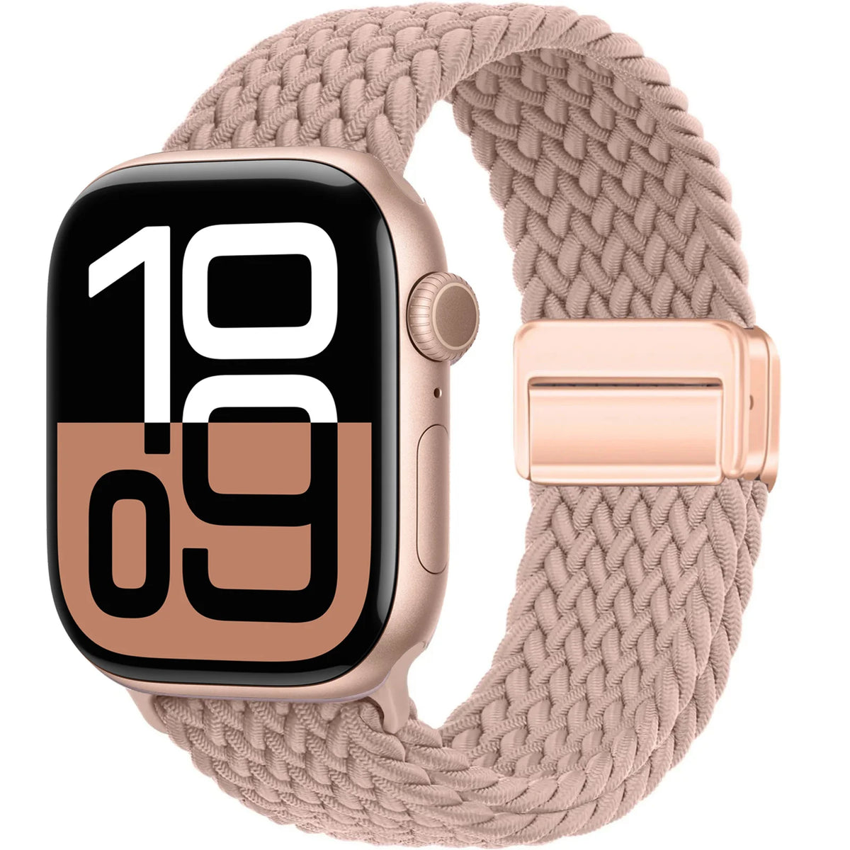 Braided Band For Apple Watch Strap 44mm 40mm 45mm 46mm 49mm 41mm 38 Magnetic Nylon Bracelet iWatch series se 7 6 8 9 10 Ultra 2