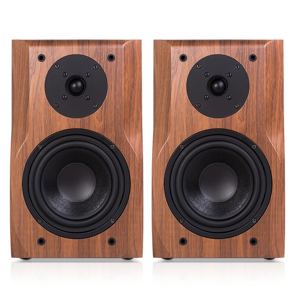 6.5 Inch Bookshelf Speaker HIFI 20~200W Wooden Passive 4Ohm Audio Monitor Speaker Music Player For Sound Amplifier Home Studio