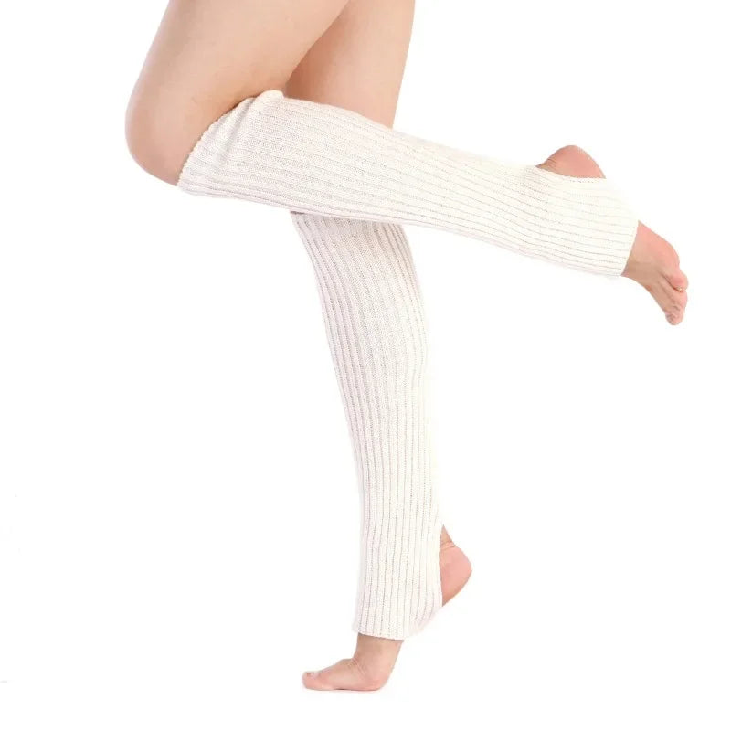 50cm Women Sweet Japanese Lolita Leg Warmers for Girls Gothic Long Socks Y2K Knitted Dance Yoga Cosplay Heap Socks