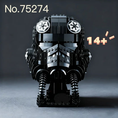 The Cheapest 724 pcs fighter pilot helmet collection-grade building block model toy, birthday decoration gift