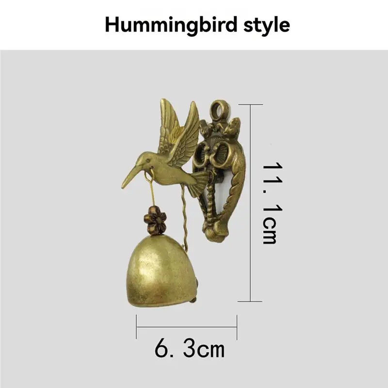 ABHI-Animal Door Bells Metal Iron Bells Wind Chime Wall Hangings Shapes Vintage Nostalgic Style