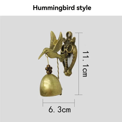 ABHI-Animal Door Bells Metal Iron Bells Wind Chime Wall Hangings Shapes Vintage Nostalgic Style