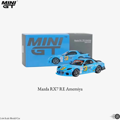 MINI GT series 1/64 Mazda RX7 RE Amemiya 2025D1GP, #1192 Countach, BMW M5，metal cast model car, boys' gift, collection piece.
