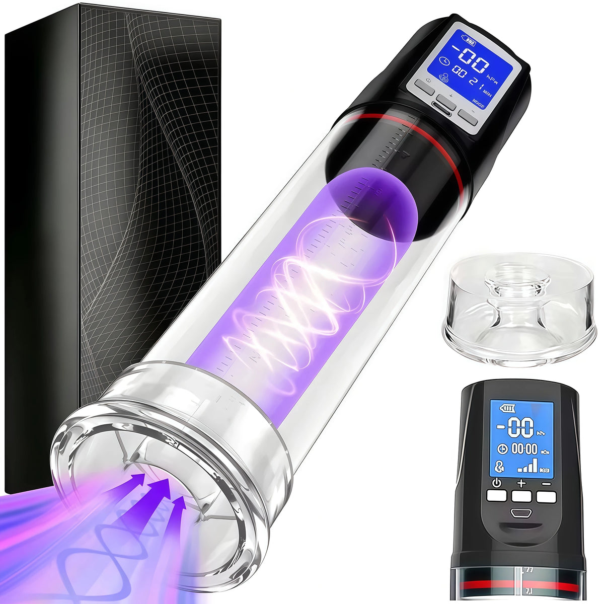 Electric Penis Pump for Man Automatic Vacuum Sucking Vibrator Enlarge IPX7 Waterproof 5 Suction 6 Training Modes Adult Sex Toys