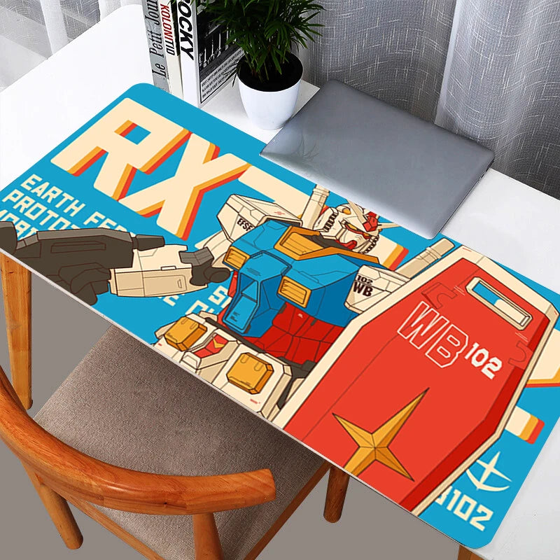 Mouse Pad Anime Gaming Accessories Mechanical Warrior RX-78-2 Gundam Mousepad Gamer PC Computer Keyboard Desk Mat Varmilo Table