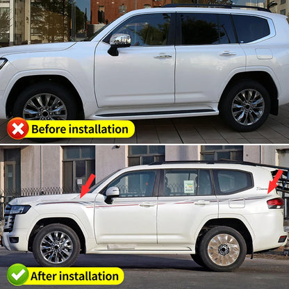 For Toyota Land Cruiser 300 LC300 2021-2027 Body Side Waist Line Decal Stripe Sticker Exterior Styling Upgrade Parts