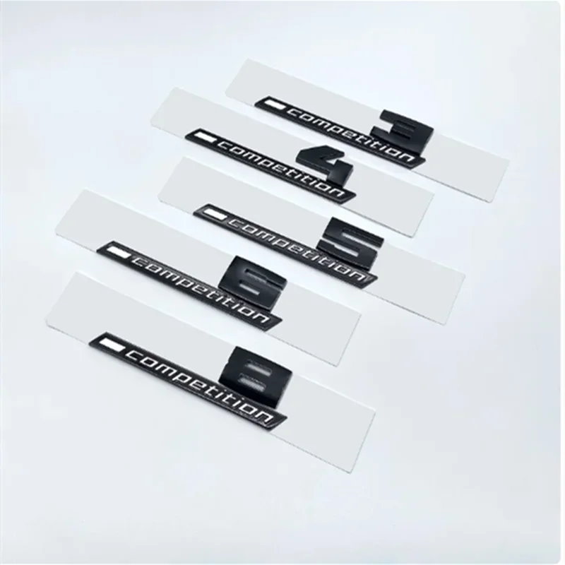 Giossy Black 3D ABS COMPETITION ABS Emblem Thunder Edition For BMW M1 M2 M3 M4 M5 M6 M8 Car Trunk Badge Sticker