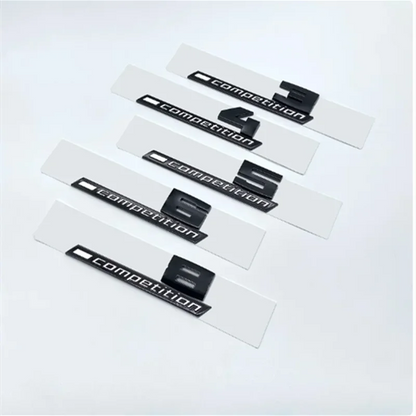 Giossy Black 3D ABS COMPETITION ABS Emblem Thunder Edition For BMW M1 M2 M3 M4 M5 M6 M8 Car Trunk Badge Sticker