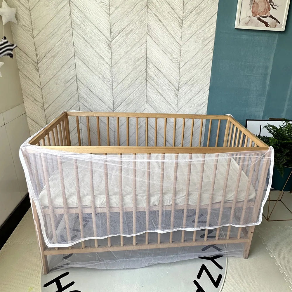 Mosquito Net Baby Bed Anti-Mosquito Large Mosquito Net Cover For Baby Crib Insect Net Encrypted Mesh Living Room With Zipper.